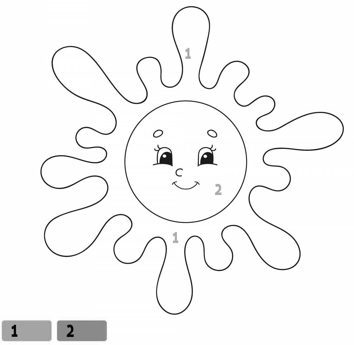 Coloring the miserable sun