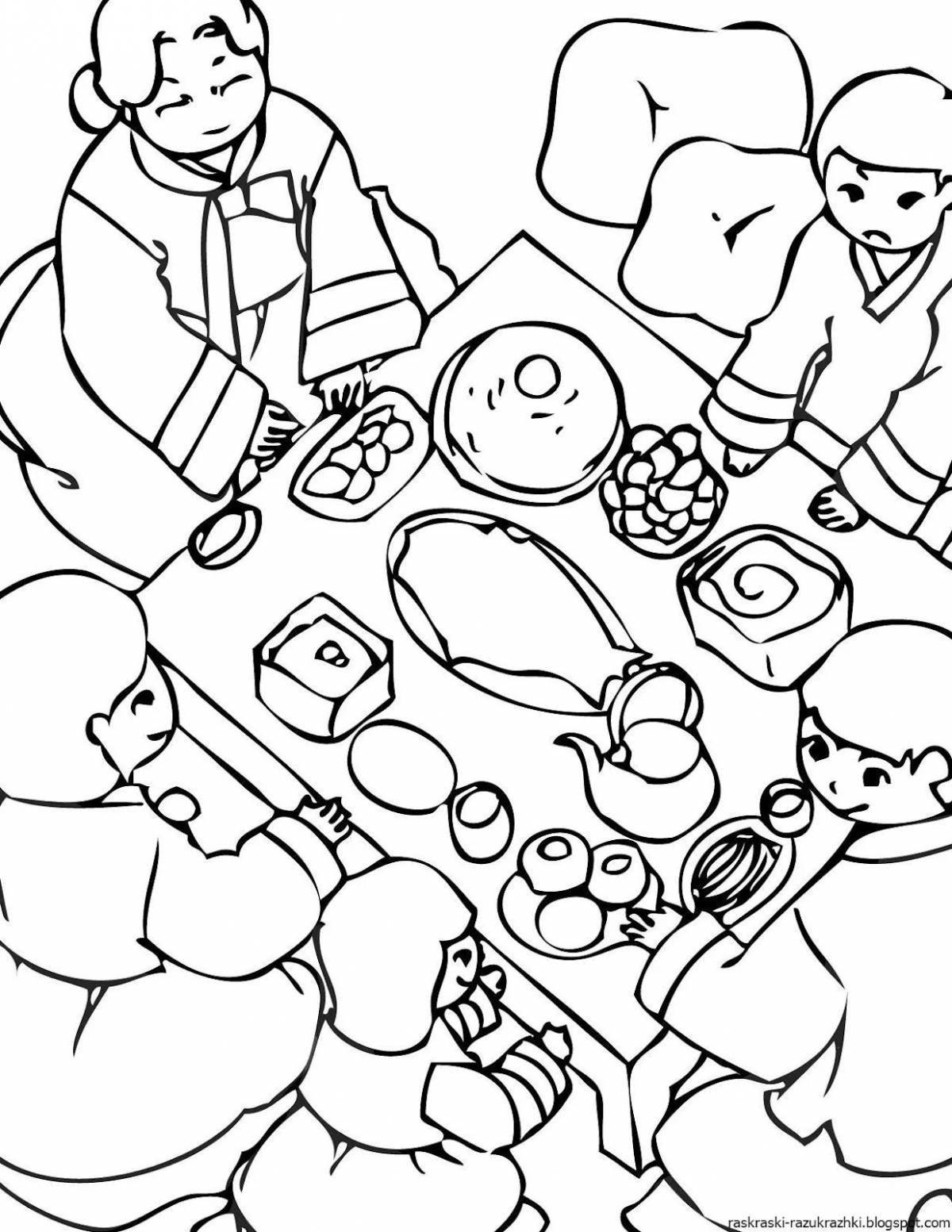 Раскраска Раскраска манящая наурыз мейрамы