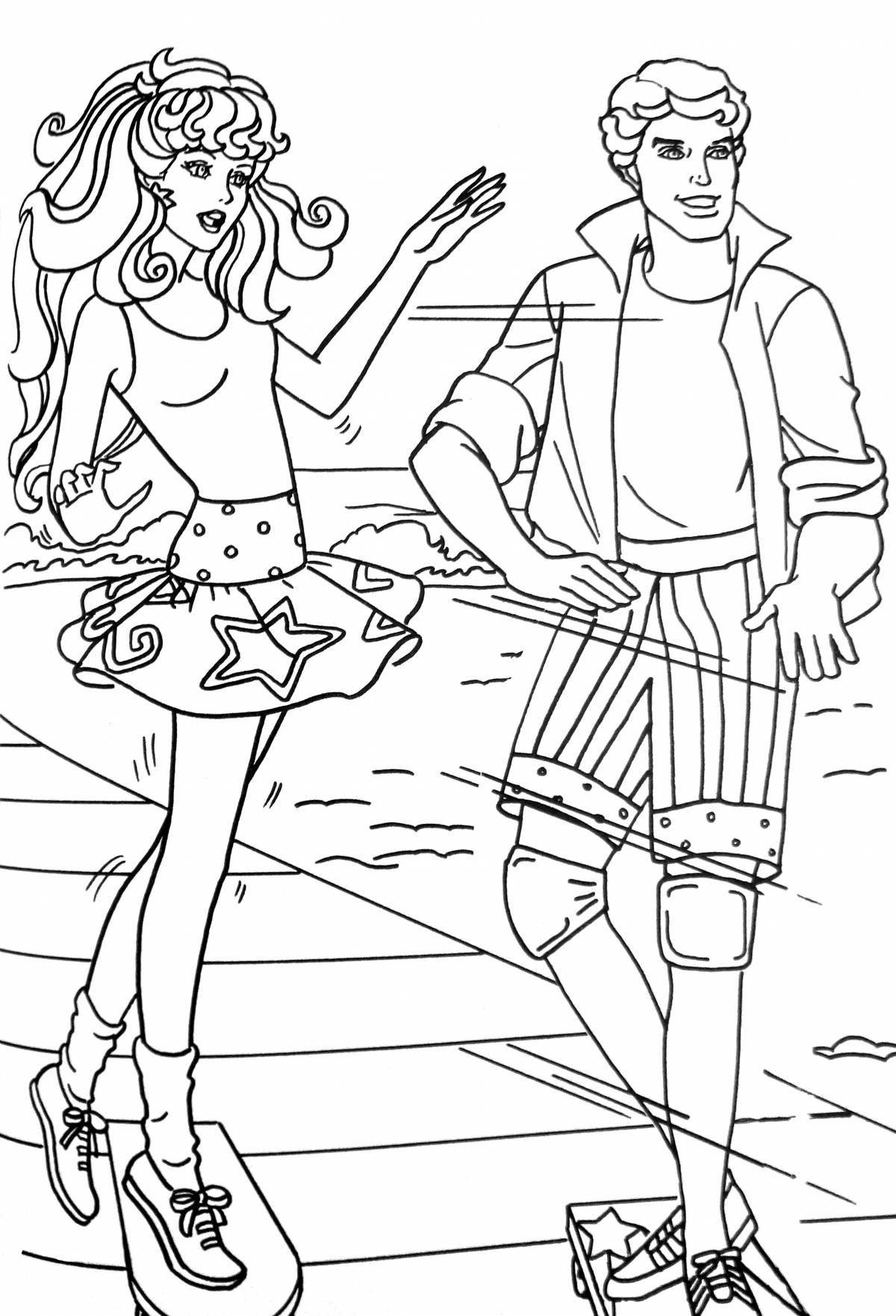 Gorgeous 90s barbie coloring book