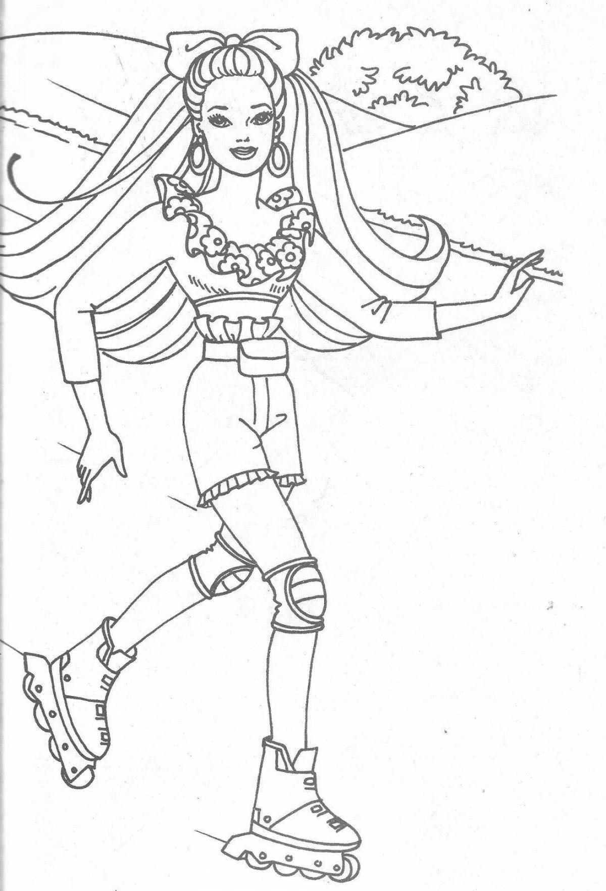 Funny 90s barbie coloring book