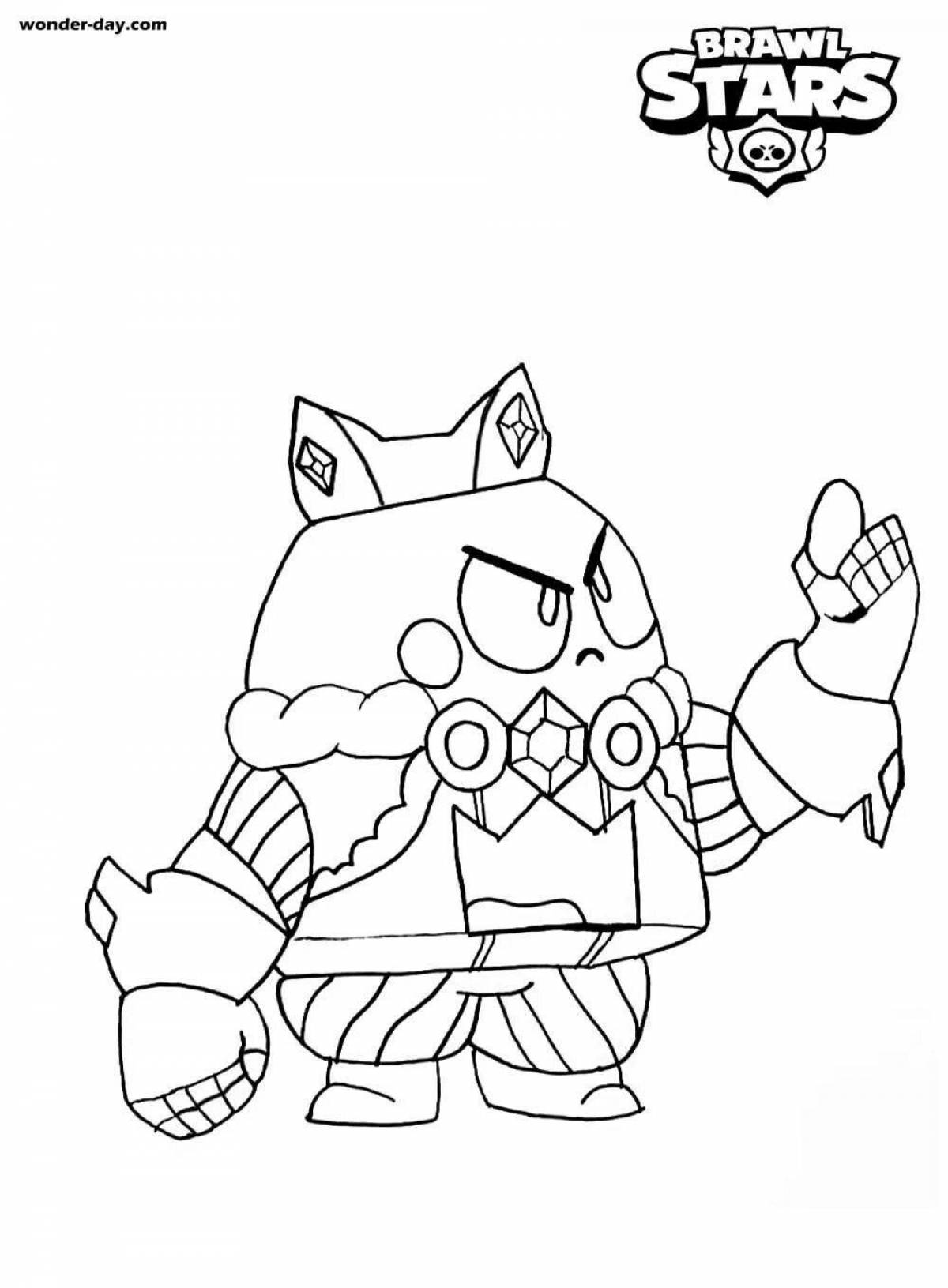 Impressive king lu coloring page