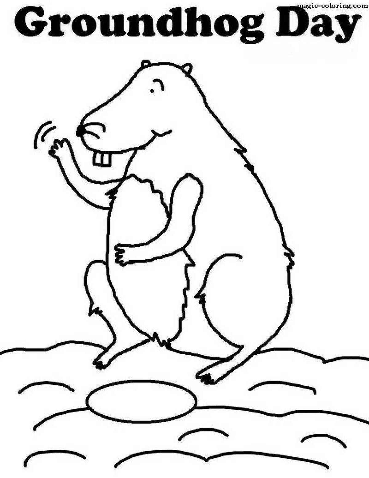 Incredible gopher coloring book for kids