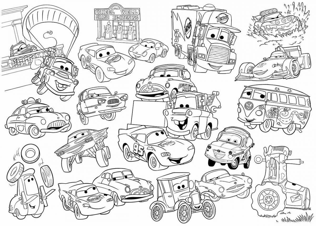 Brilliant coloring on one sheet