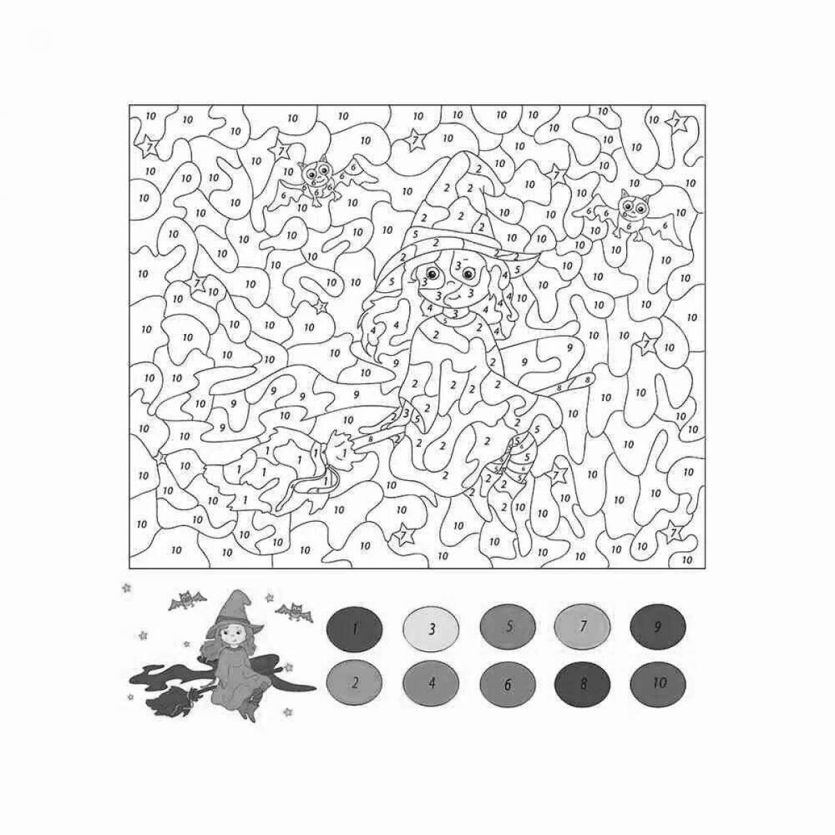 Color-gleaming coloring page trashbox games