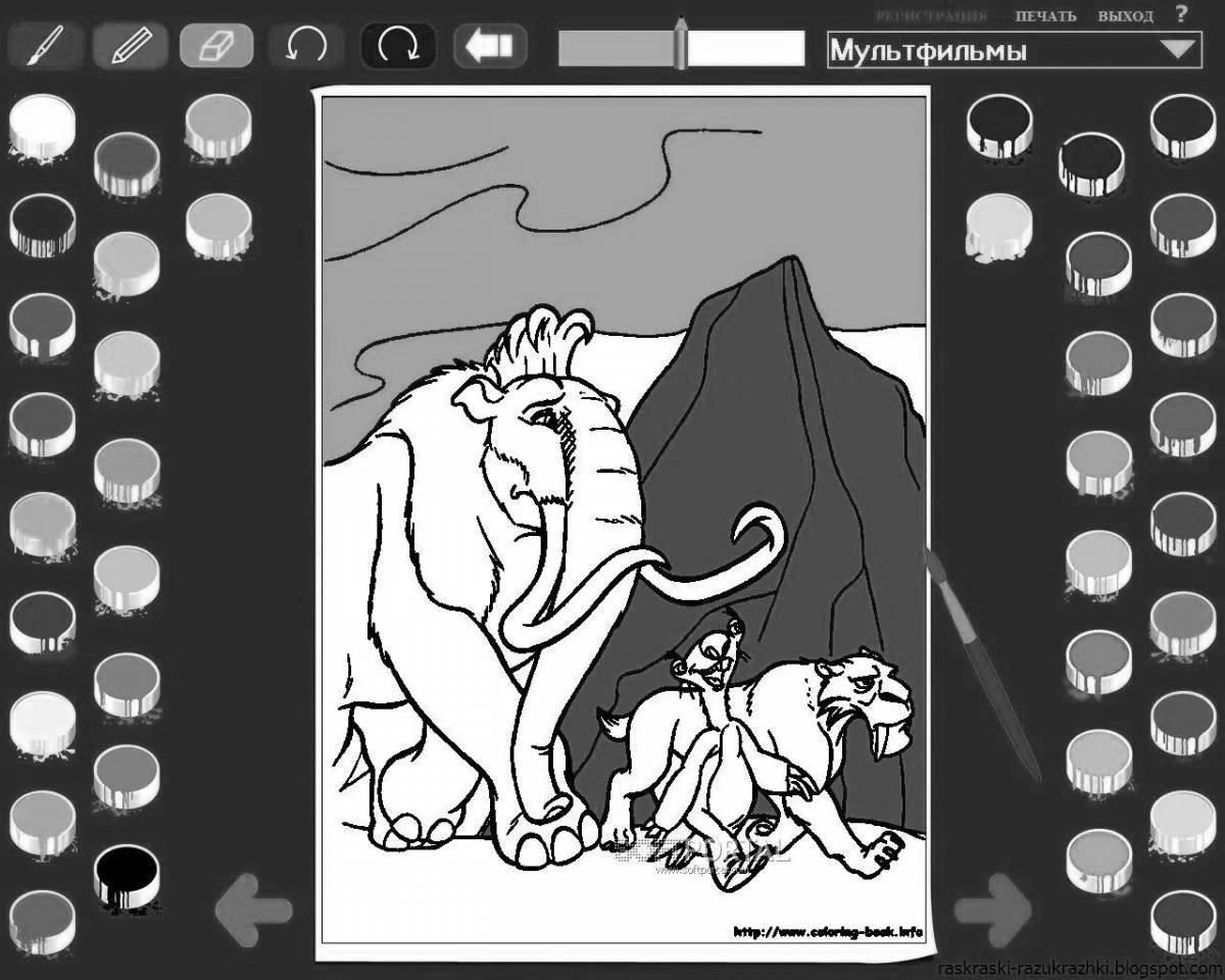 Color shimmering coloring pages trashbox games