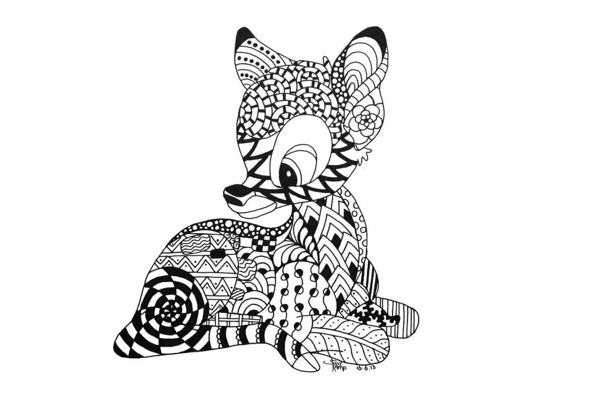 Awesome black gel pen coloring book