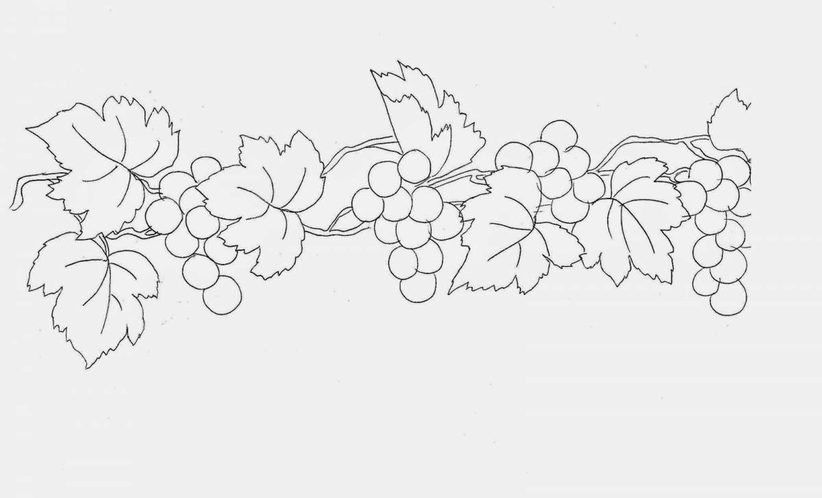 Grand coloring page floral striped pattern