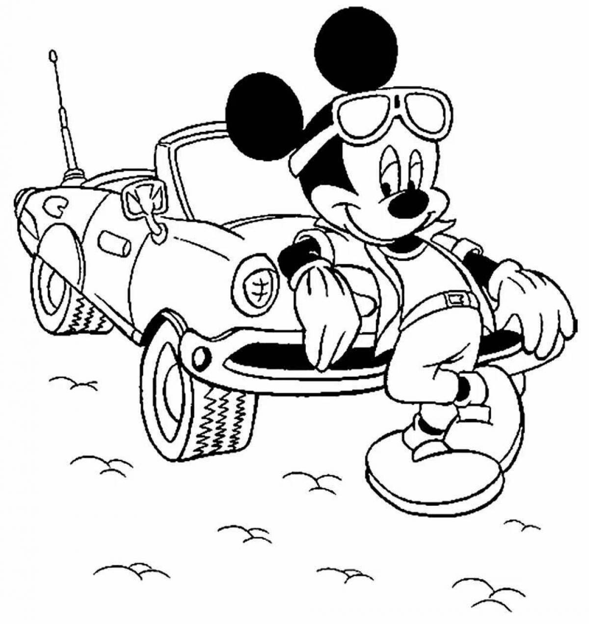 Charming mickey mouse coloring book for boys