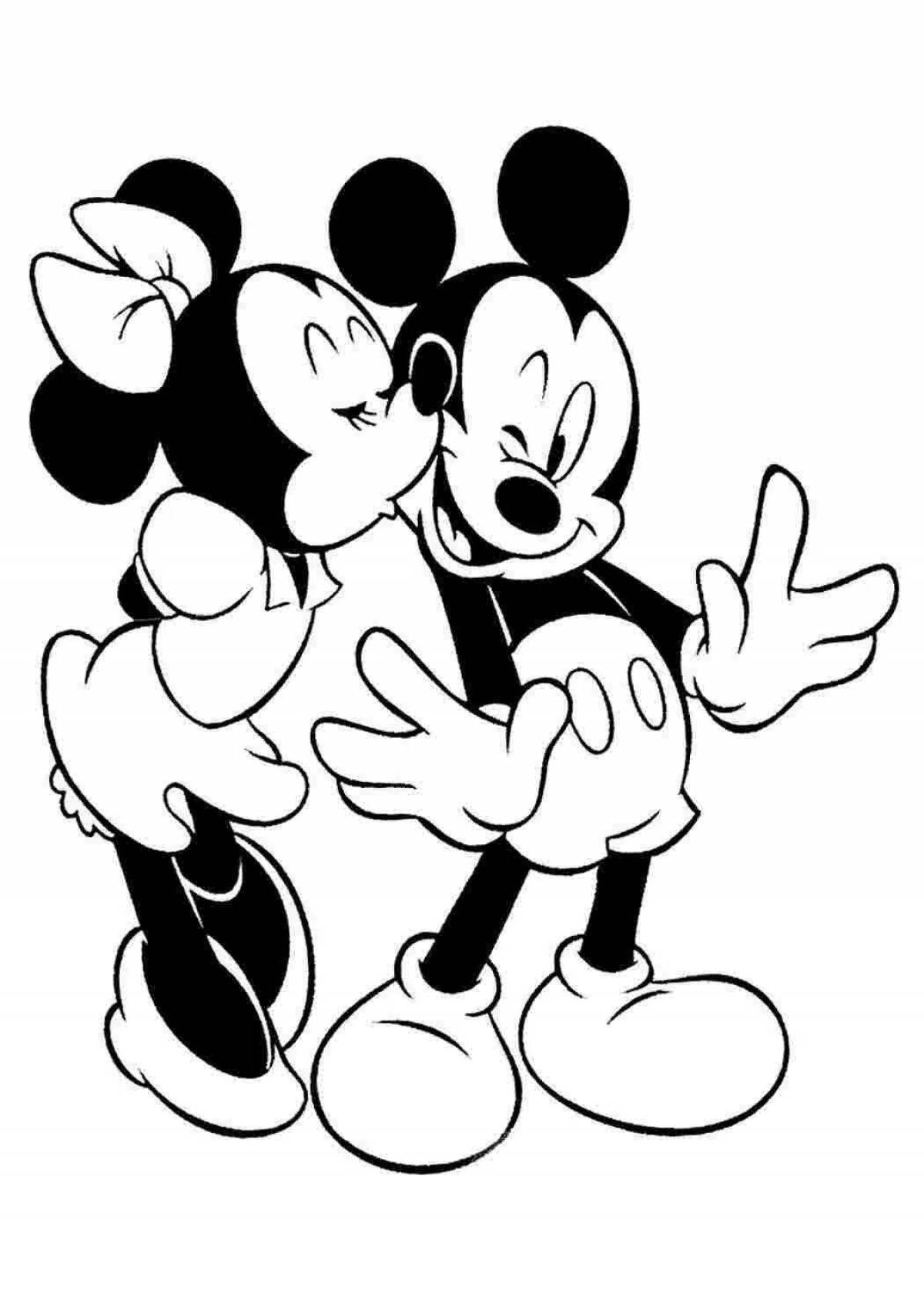 Adorable Mickey Mouse coloring book for boys