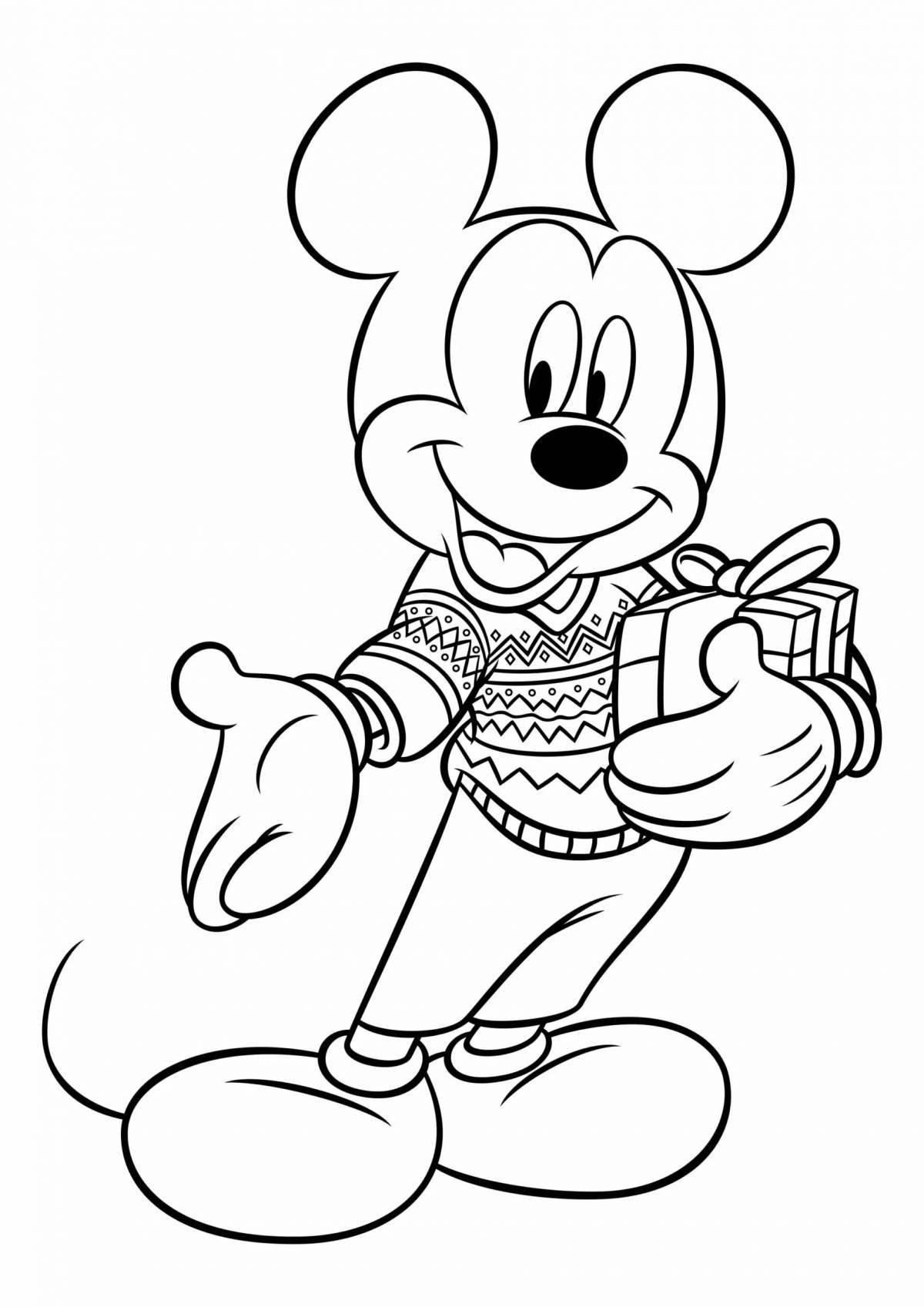 Fun coloring mickey mouse for boys