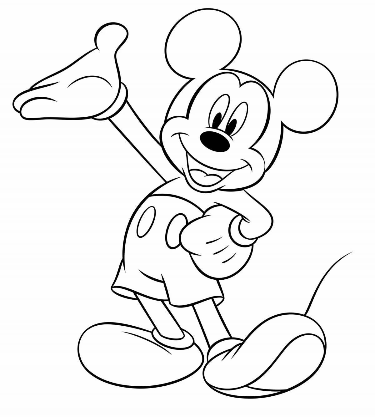Animated coloring mickey mouse for boys