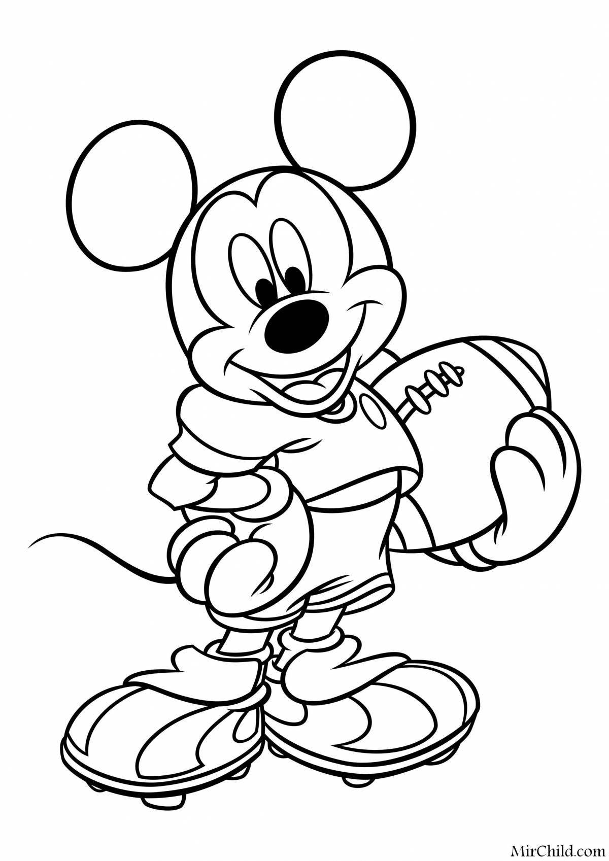 Fairy mickey mouse coloring book for boys