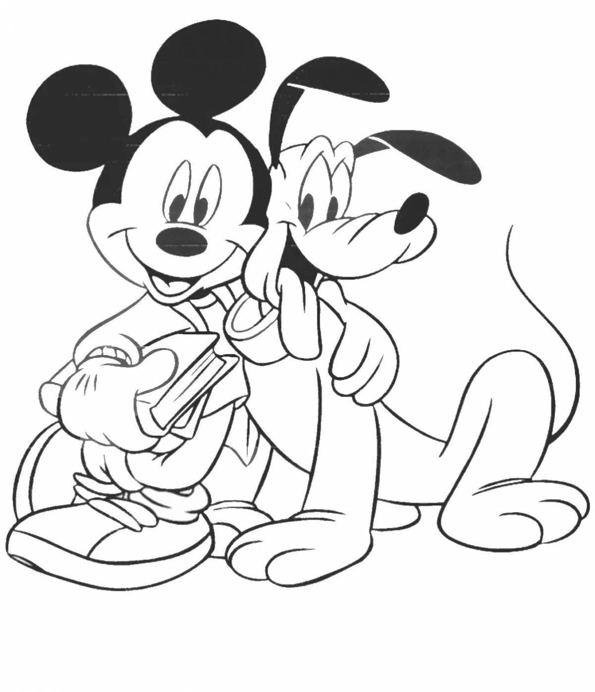 Amazing mickey mouse coloring book for boys