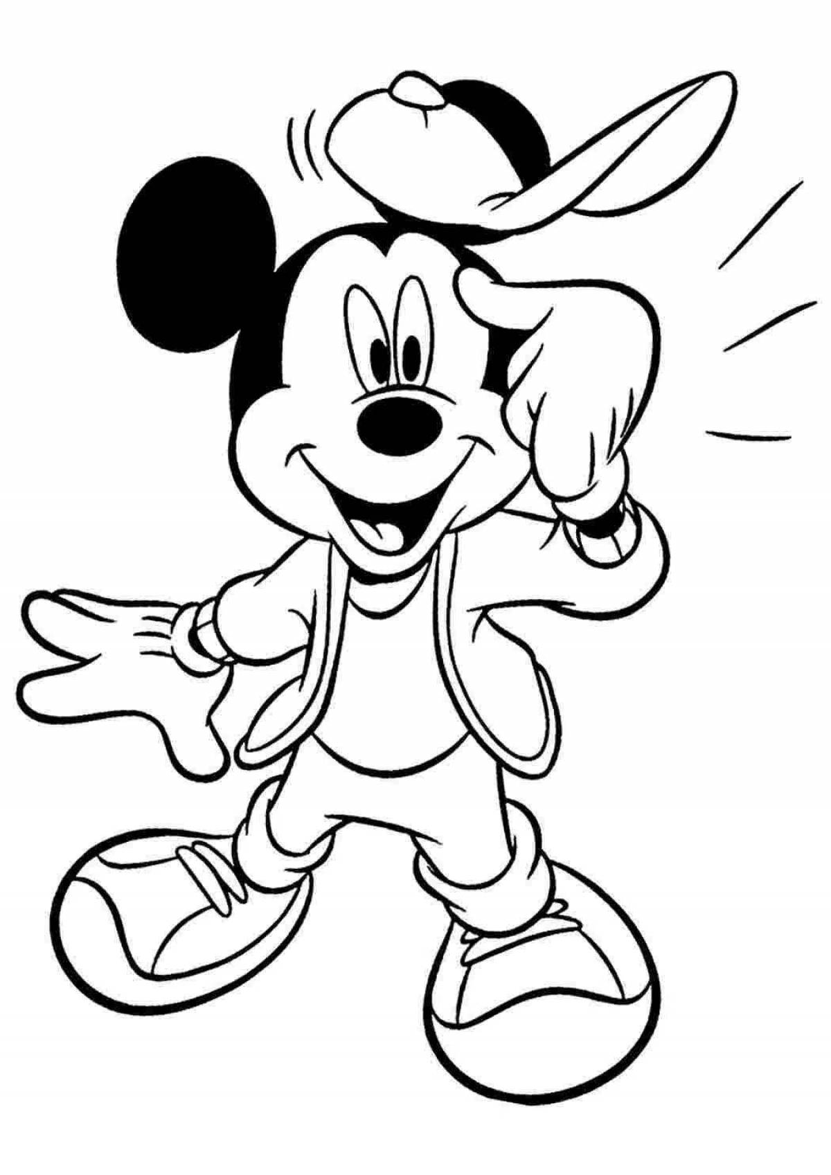 Attractive mickey mouse coloring book for boys