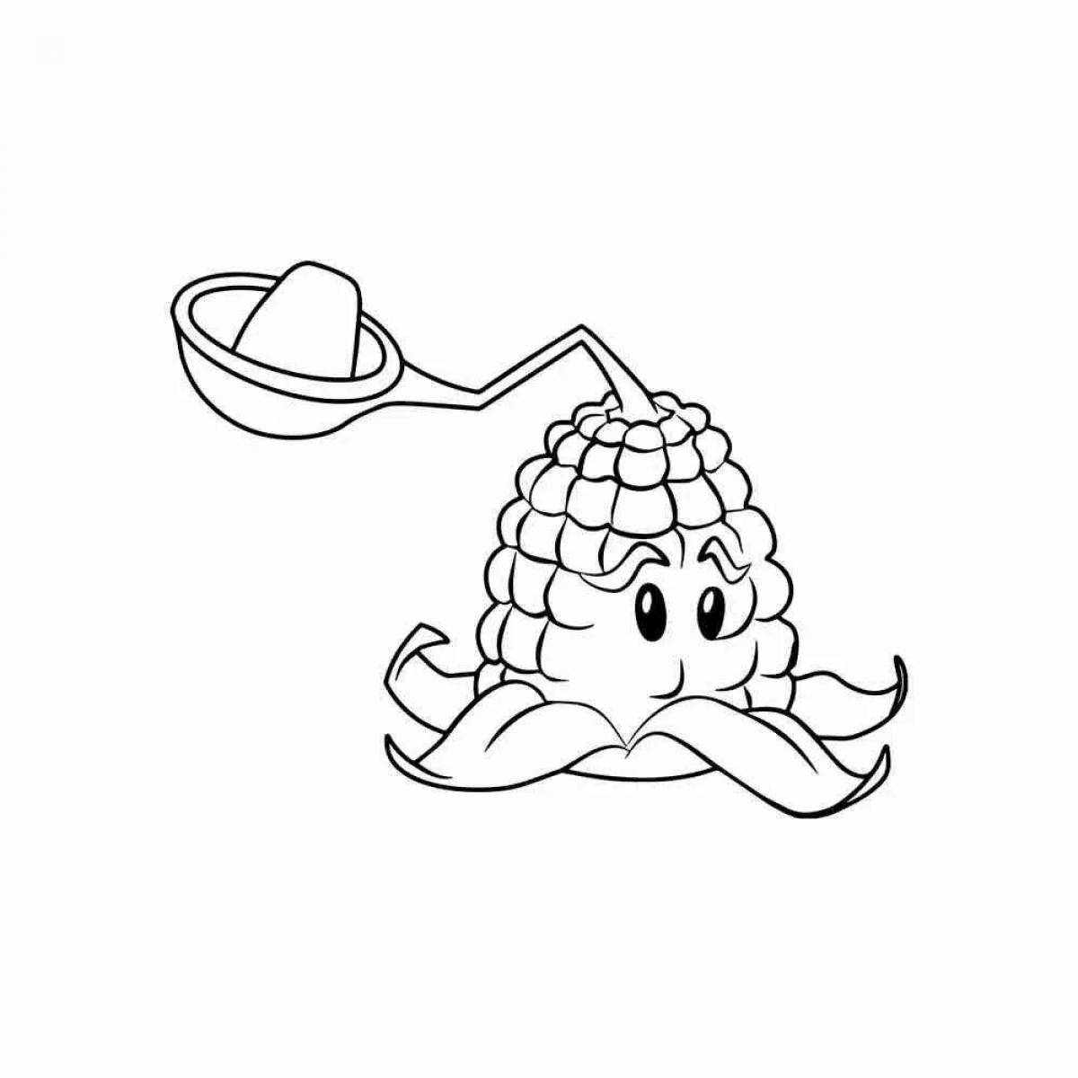 Exciting zombies against a field of plants