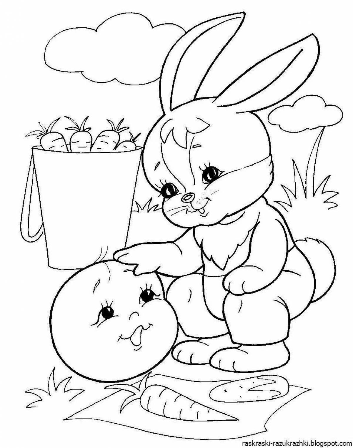 Sweet bunny coloring book