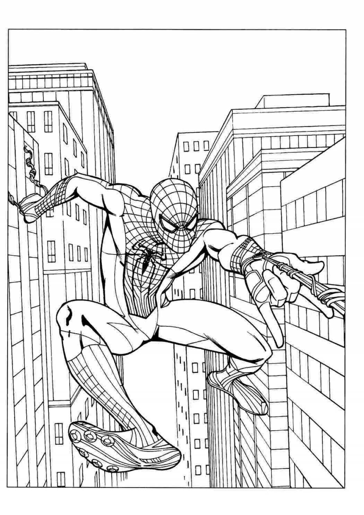 Peter parker spider-man coloring book