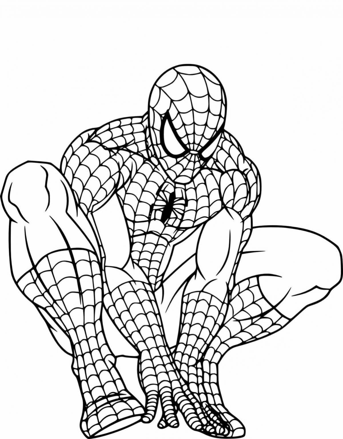 Mystical coloring spider-man peter parker