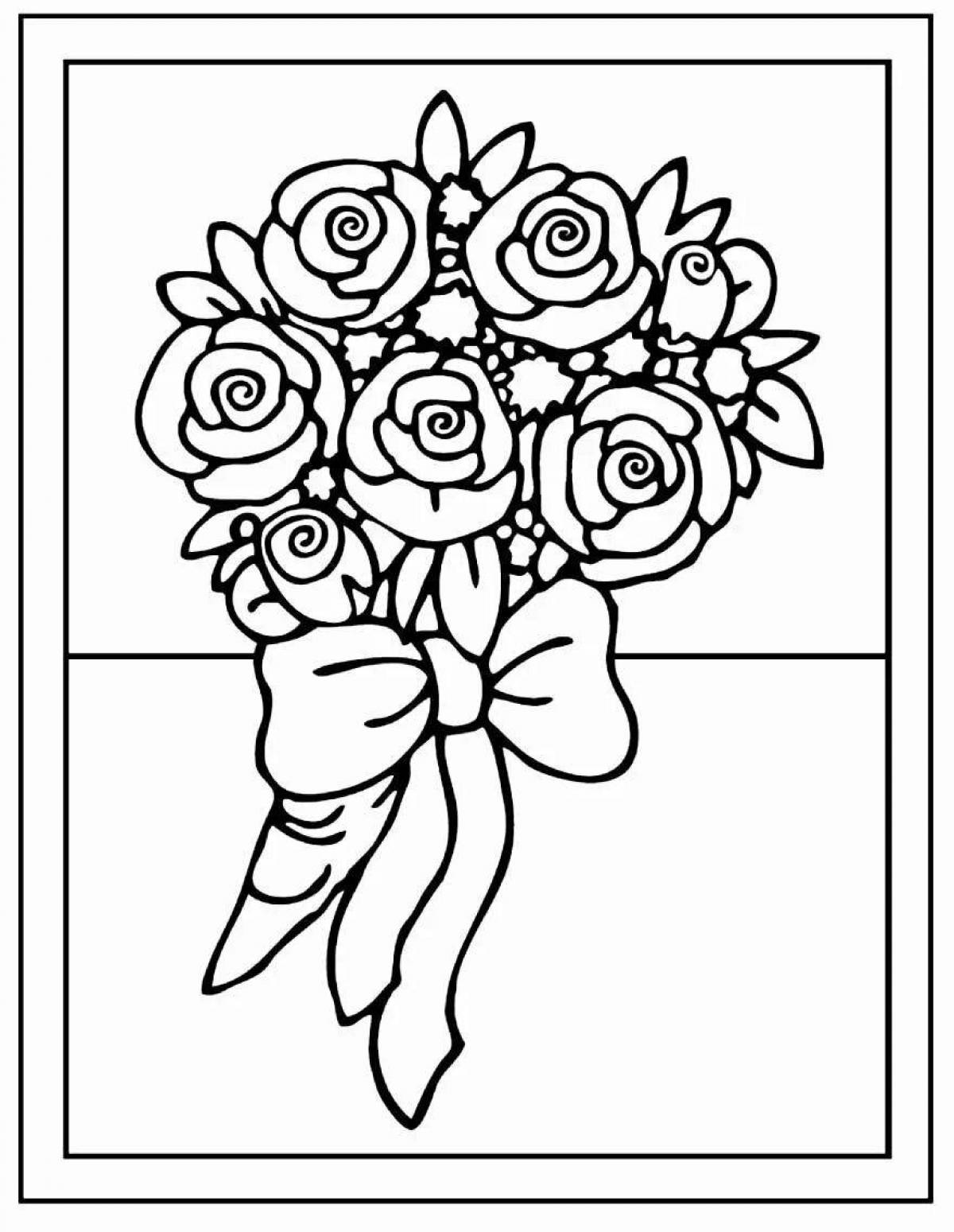 Awesome happy birthday coloring pages with roses