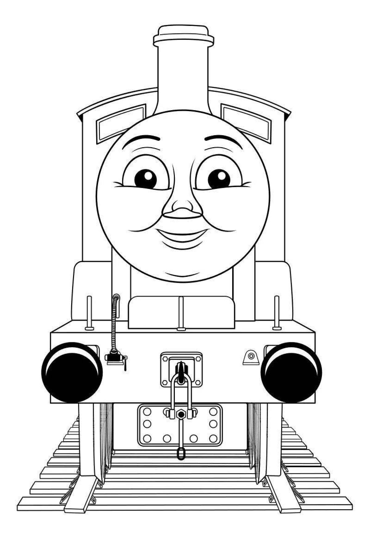 Awesome coloring book thomas the tank engine scary spider