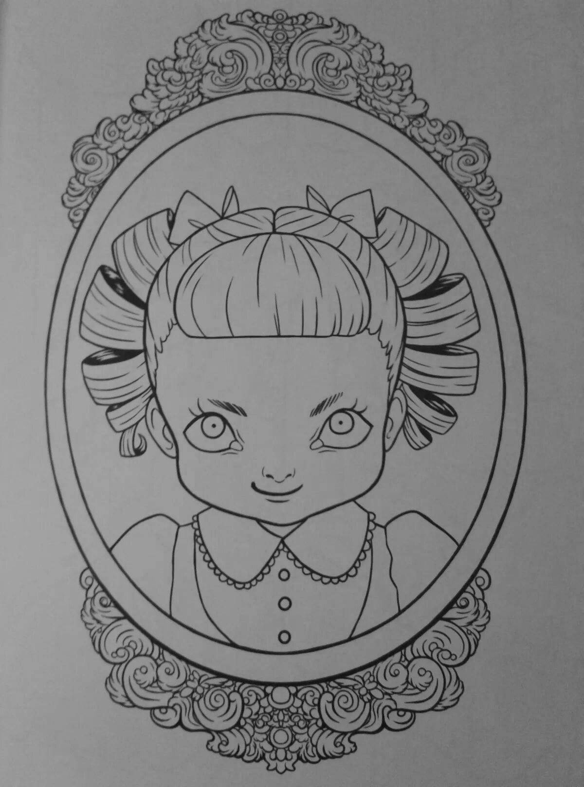 Coloring alluring cry baby melanie martinez