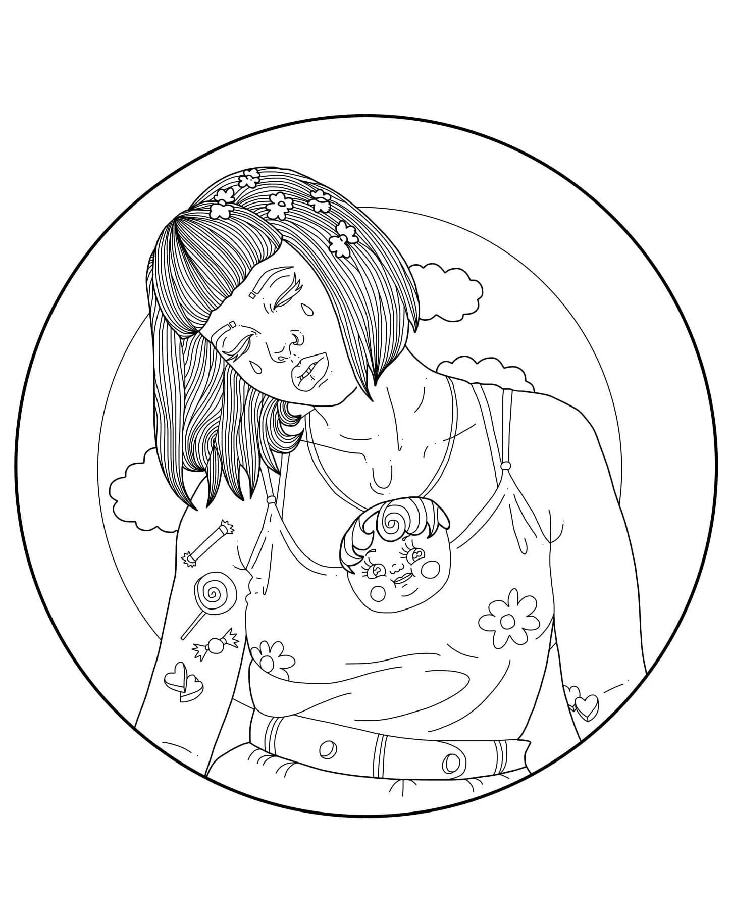 Crybaby Melanie Martinez Coloring Page