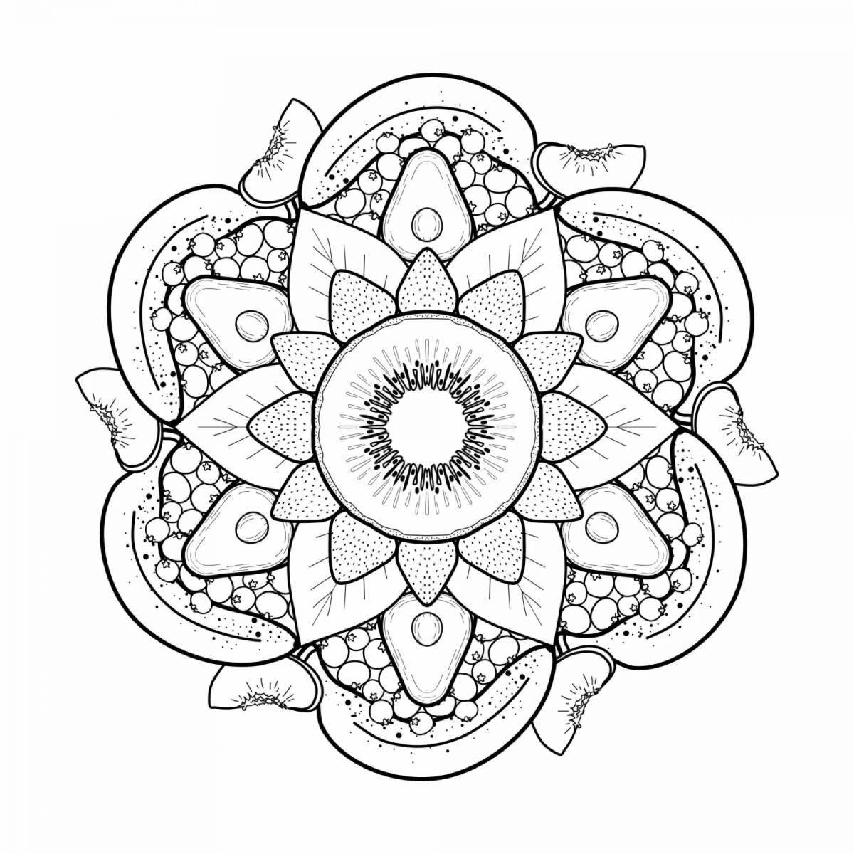 Photo Calm mandala coloring book