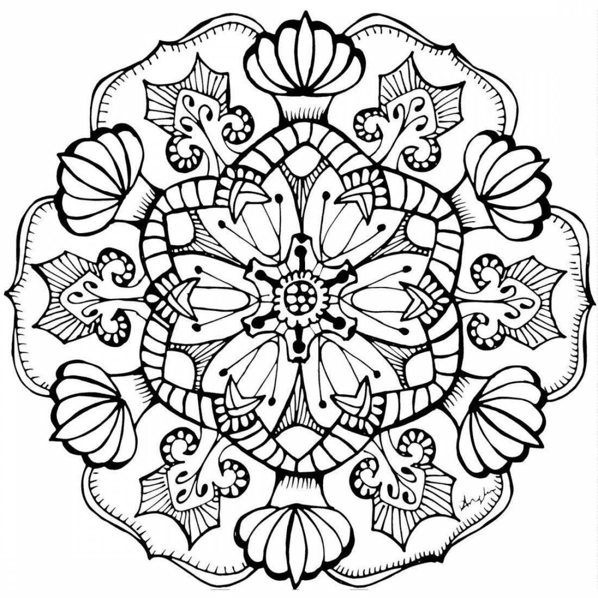 Calming mandala coloring book