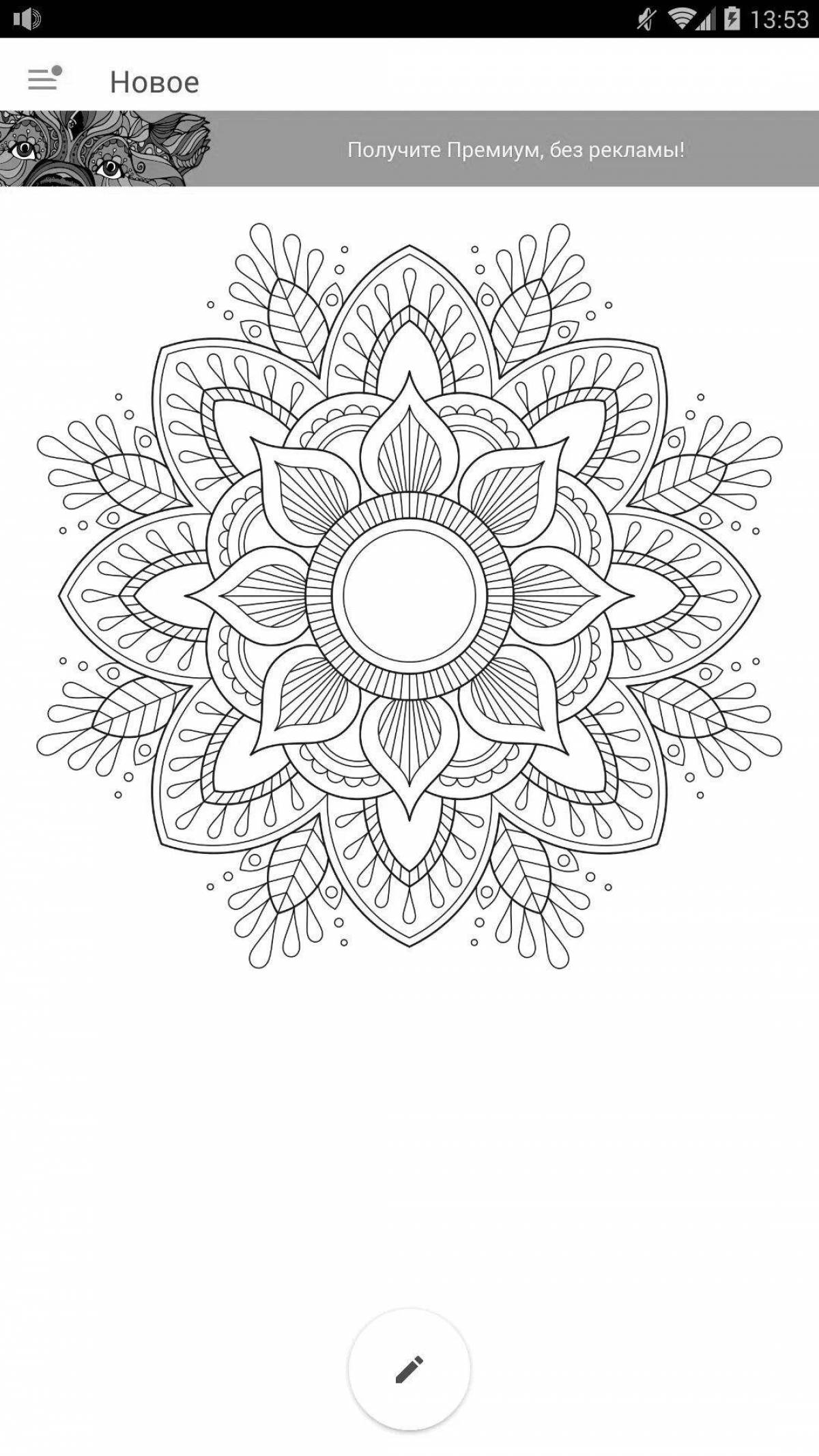 Photo Great mandala coloring book