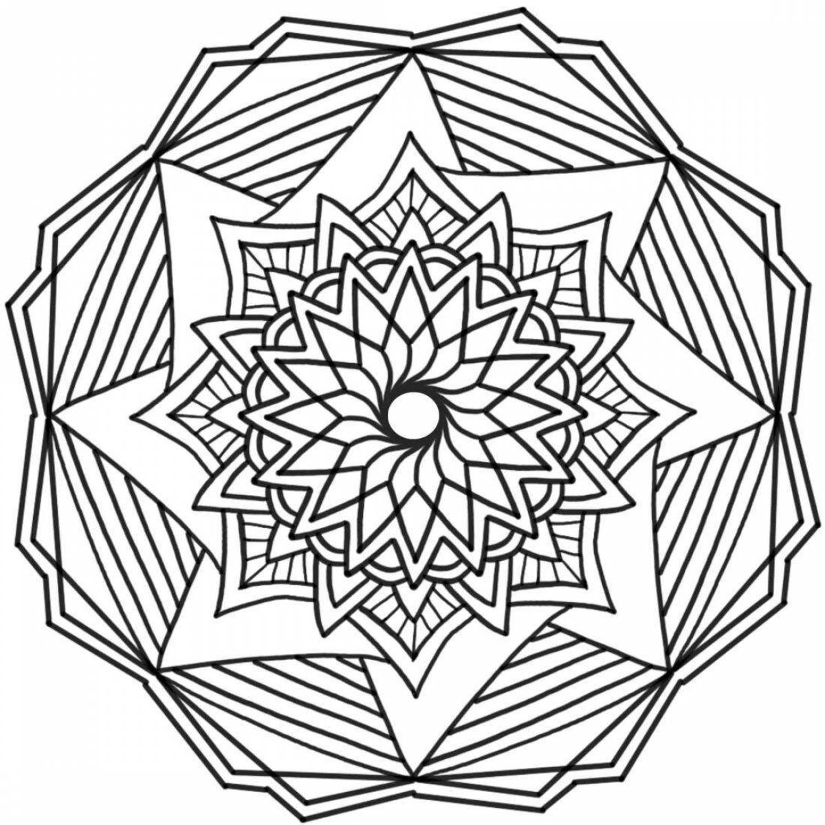 Photo Large coloring mandala