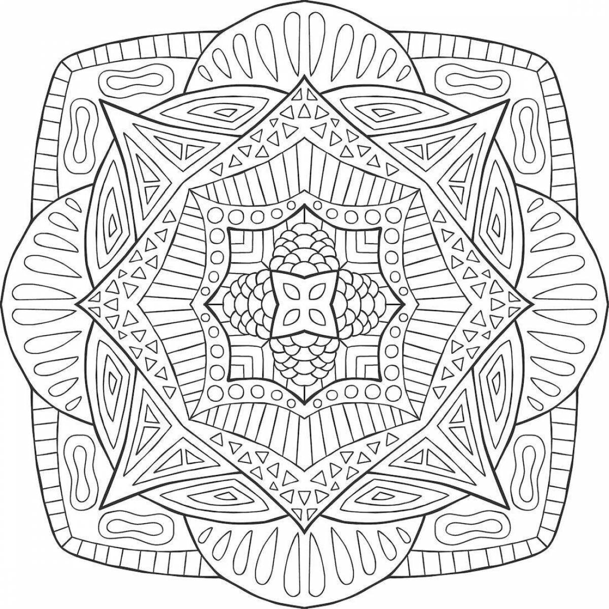 Awesome mandala coloring book