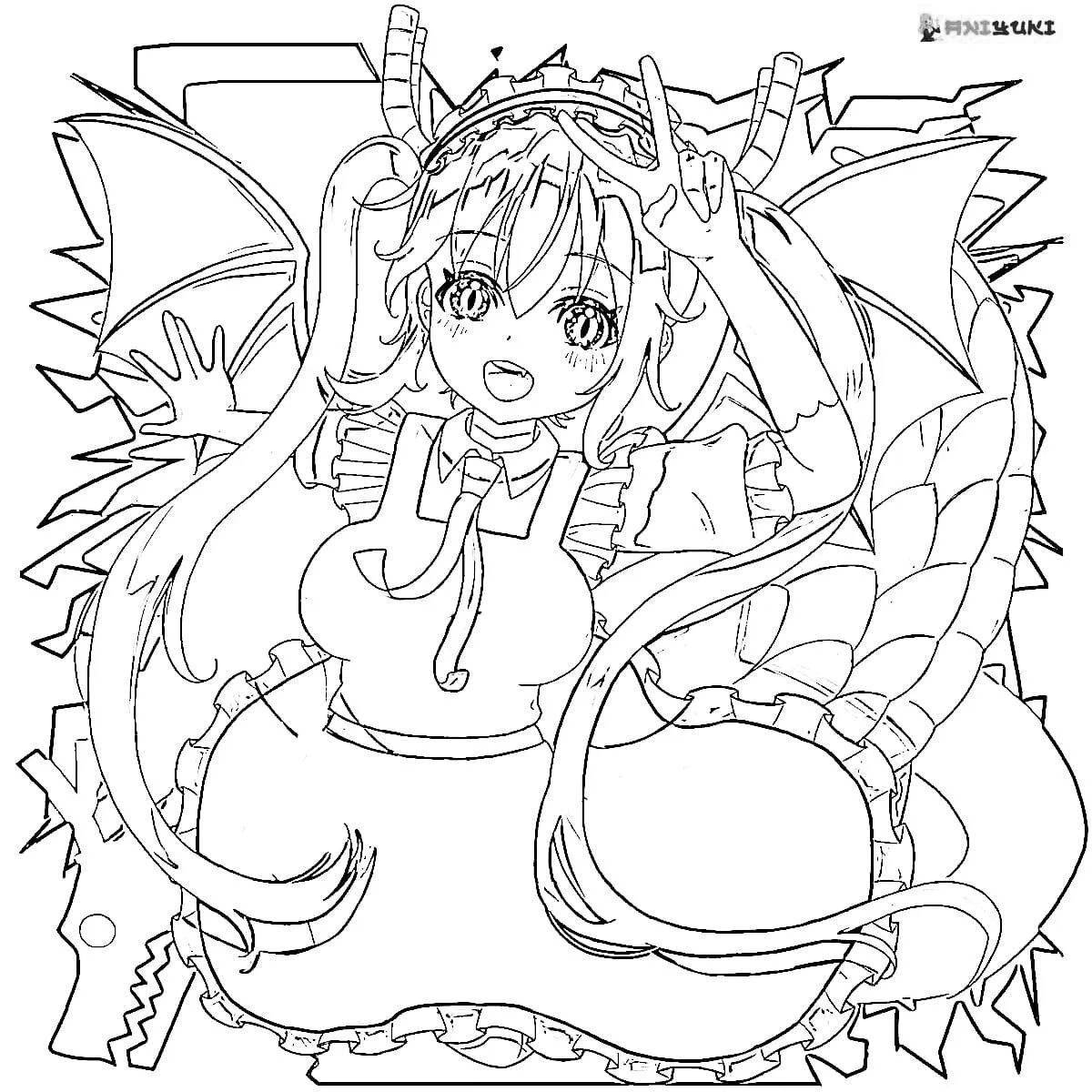 Kobayashi's beautiful anime dragon maid
