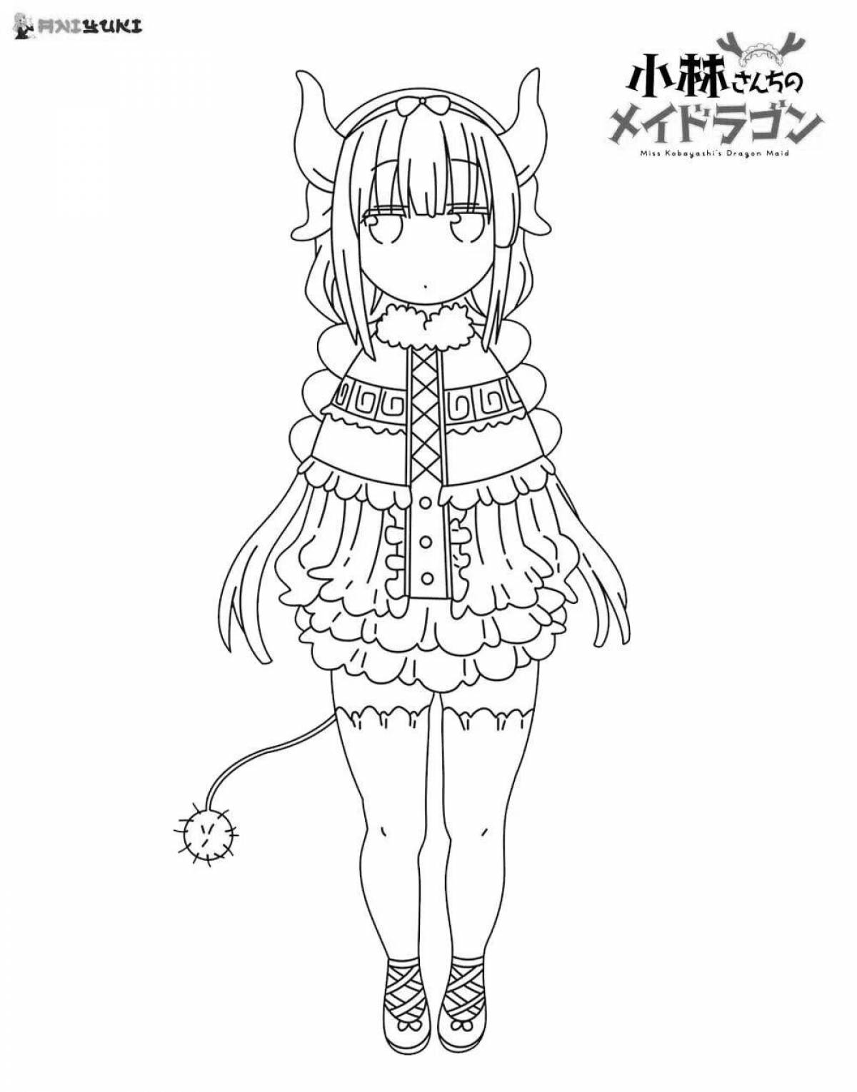 Kobayashi's wonderful anime maid dragon
