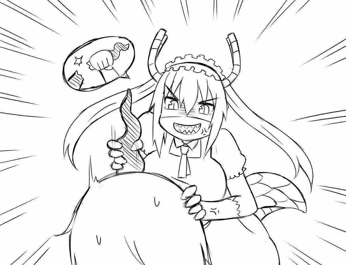 Kobayashi's wonderful anime maid dragon