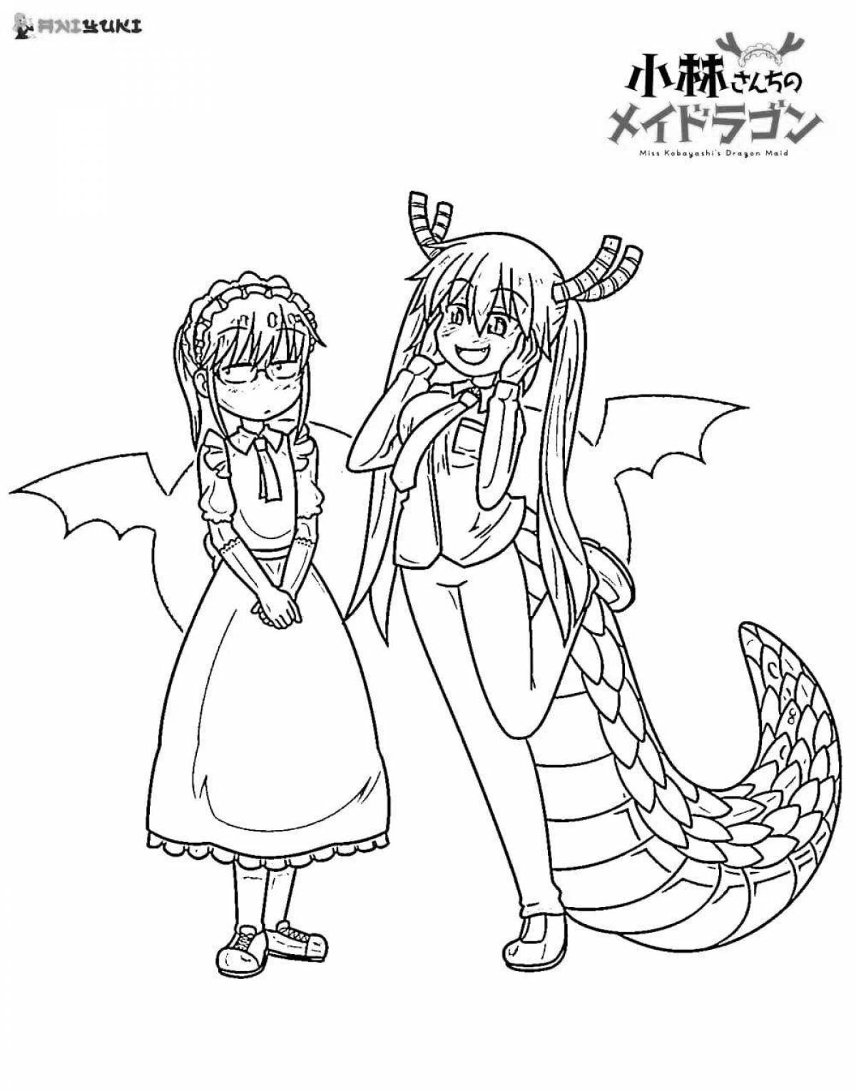 Kobayashi's awesome anime maid dragon