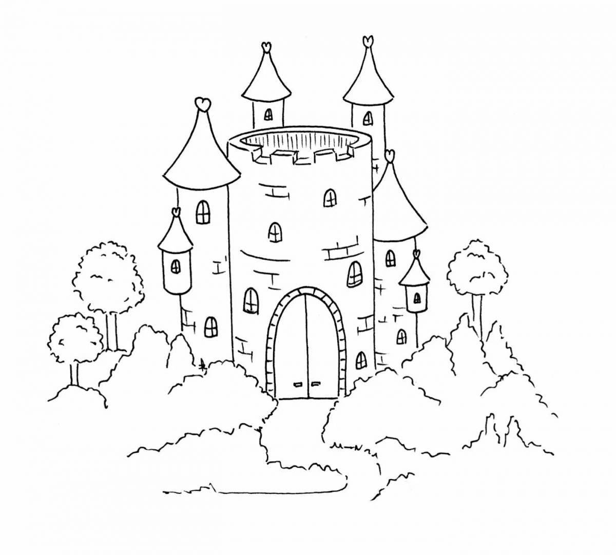 Magic coloring fairy kingdom for kids