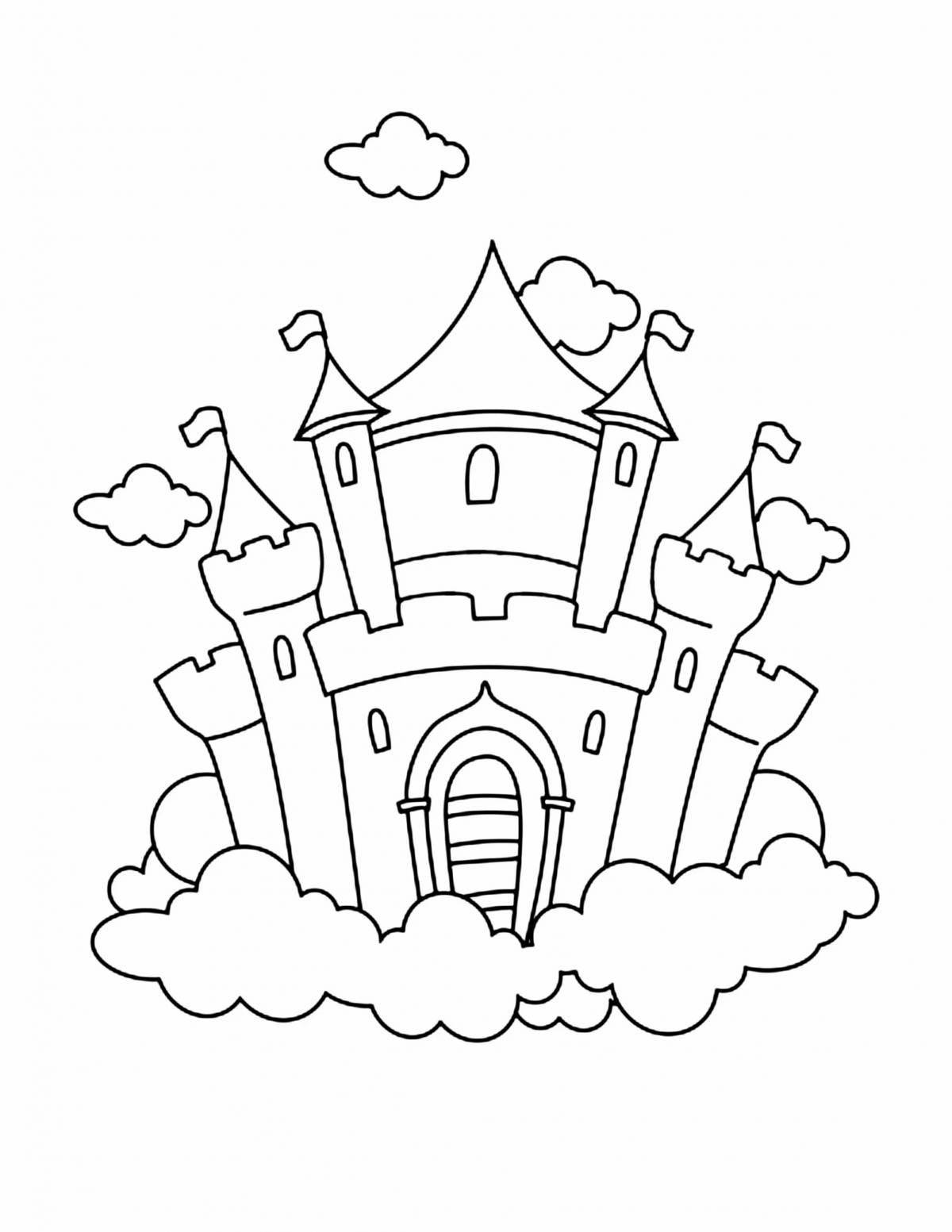 Dreamy coloring fairy kingdom for kids