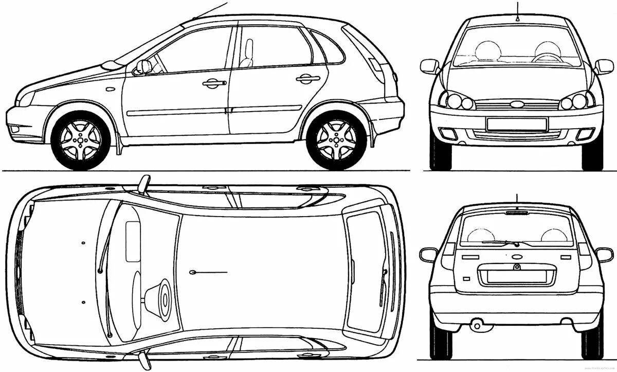 Раскраска Лада Гранта Спорт Drive Active 2022