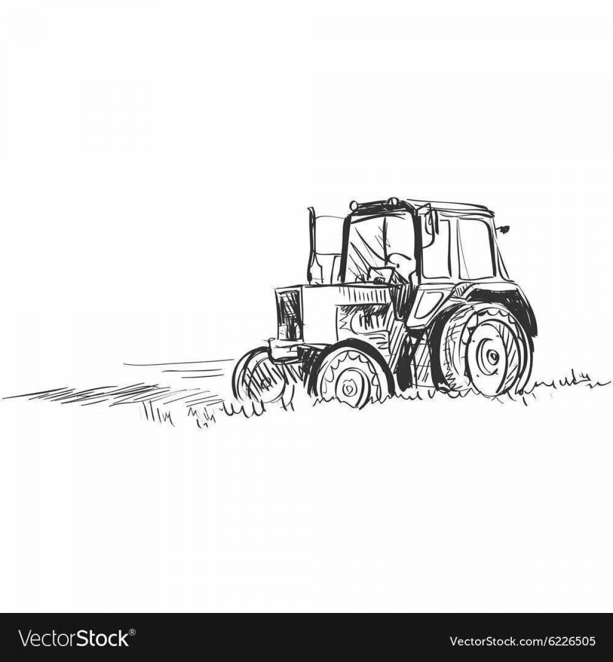 Сияющий трактор беларус мтз 82