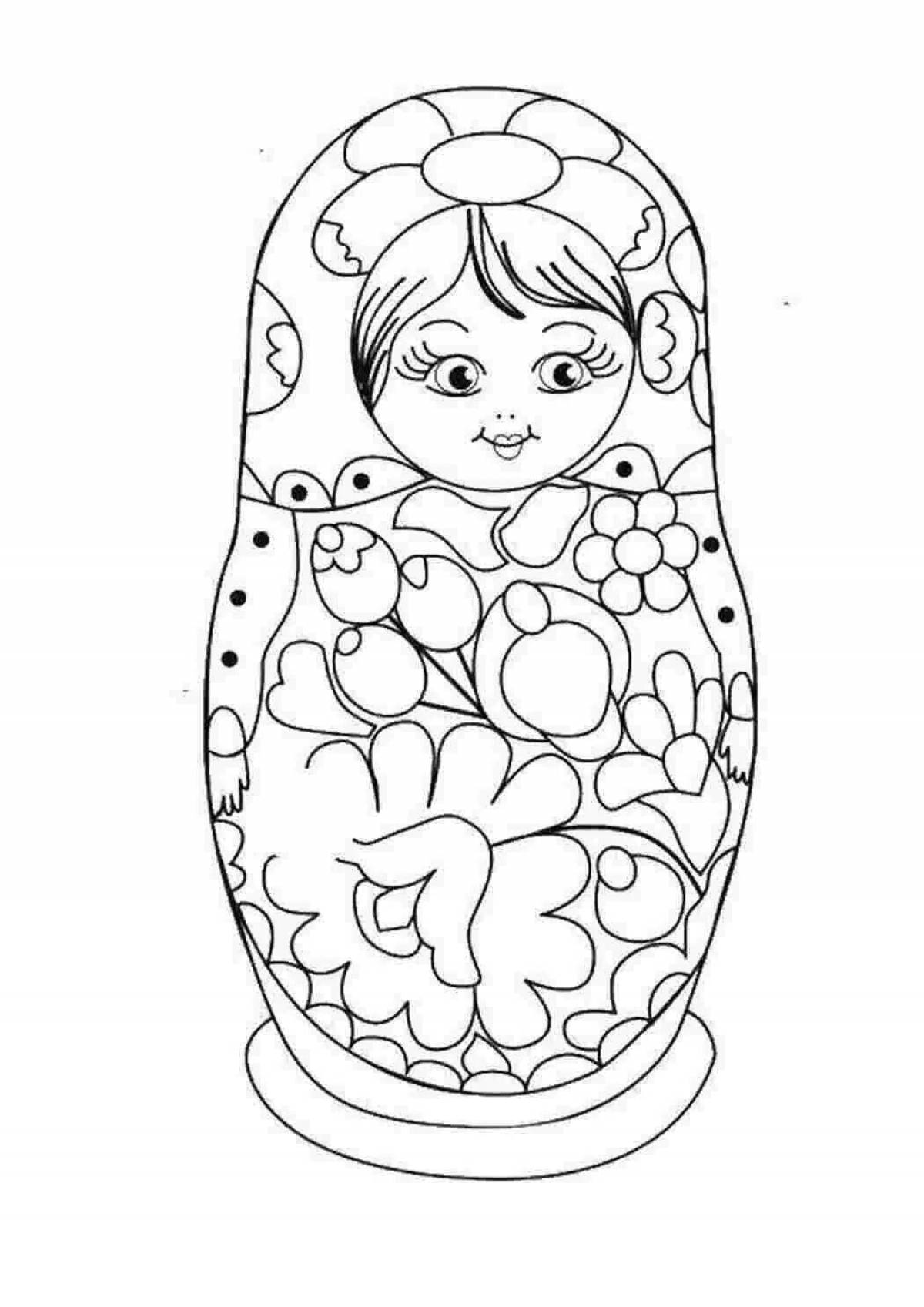 Fun coloring dolls for the little ones