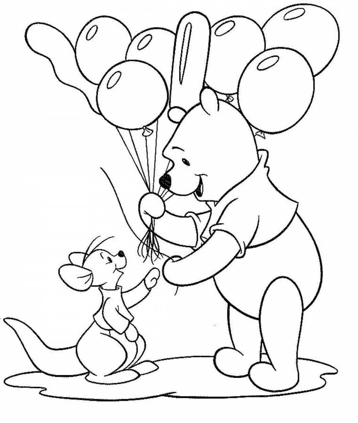 Animated friendship coloring page