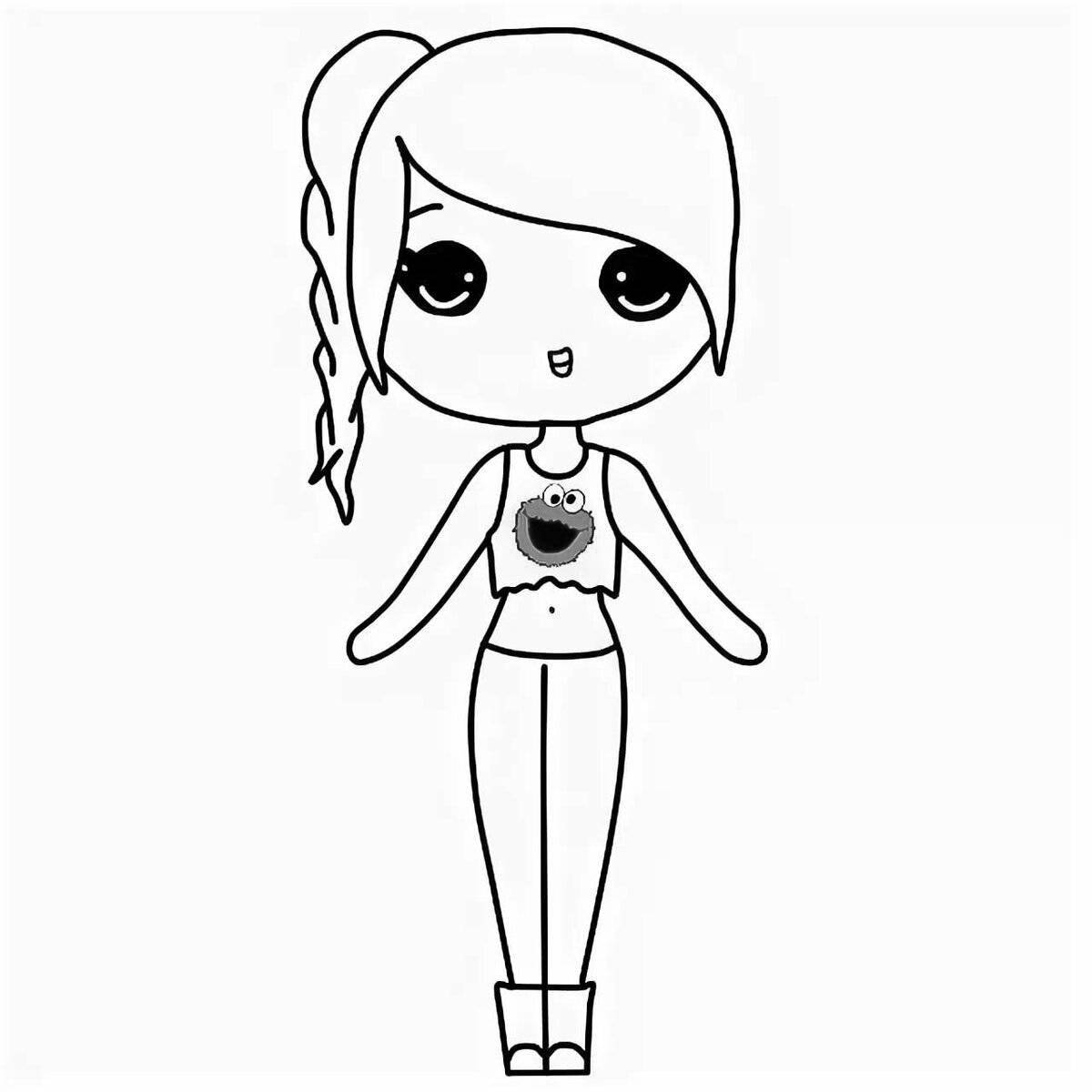 A wonderful coloring book for girls easy