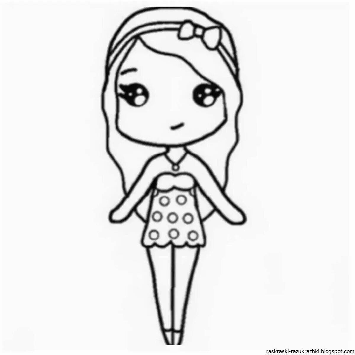 Colouring for girls easy