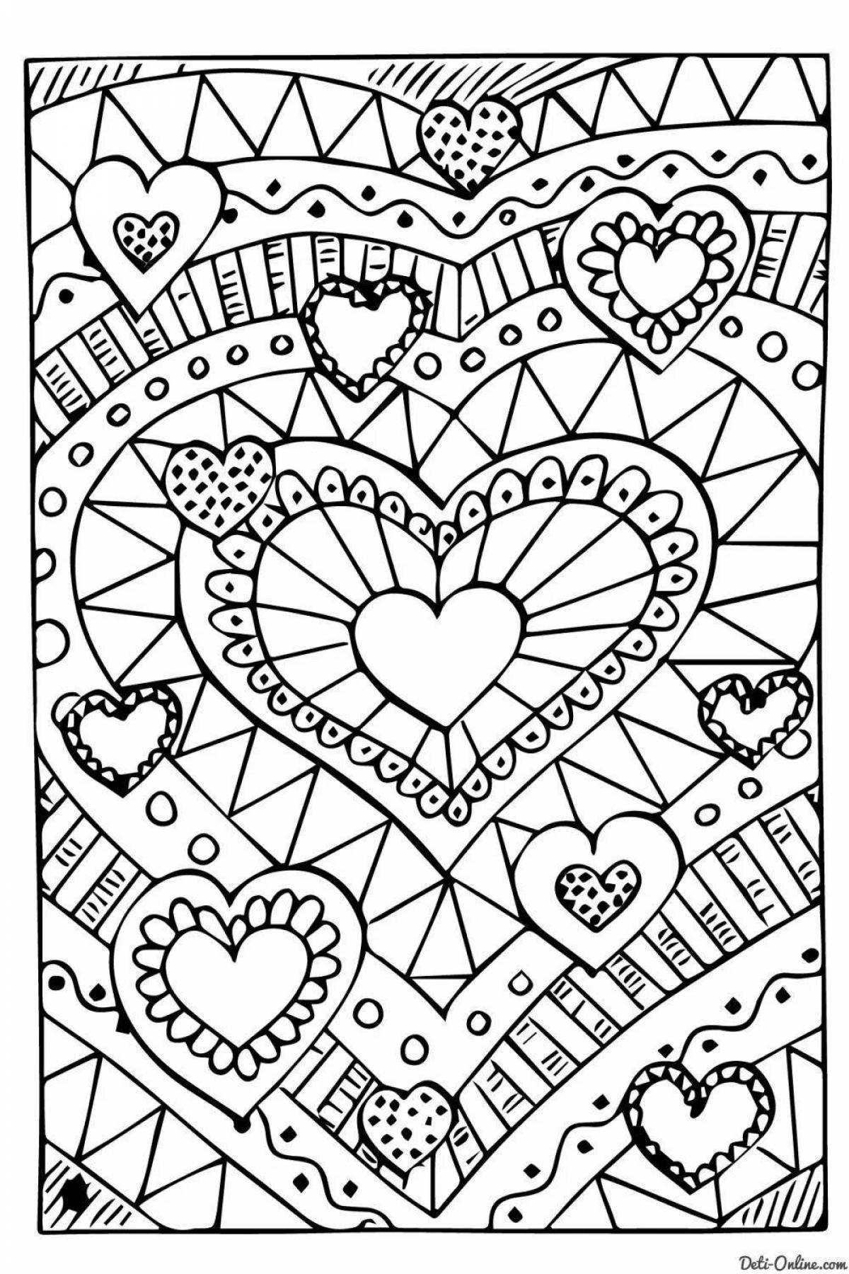 Colorful beautiful coloring book for girls 14 years old