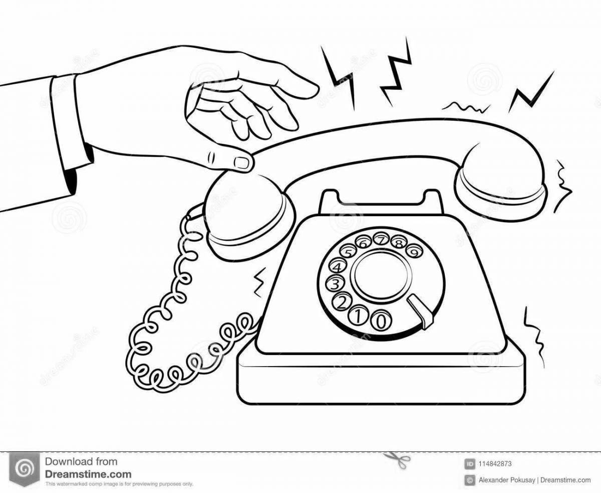 Рисунок телефонной трубки радиотелефона