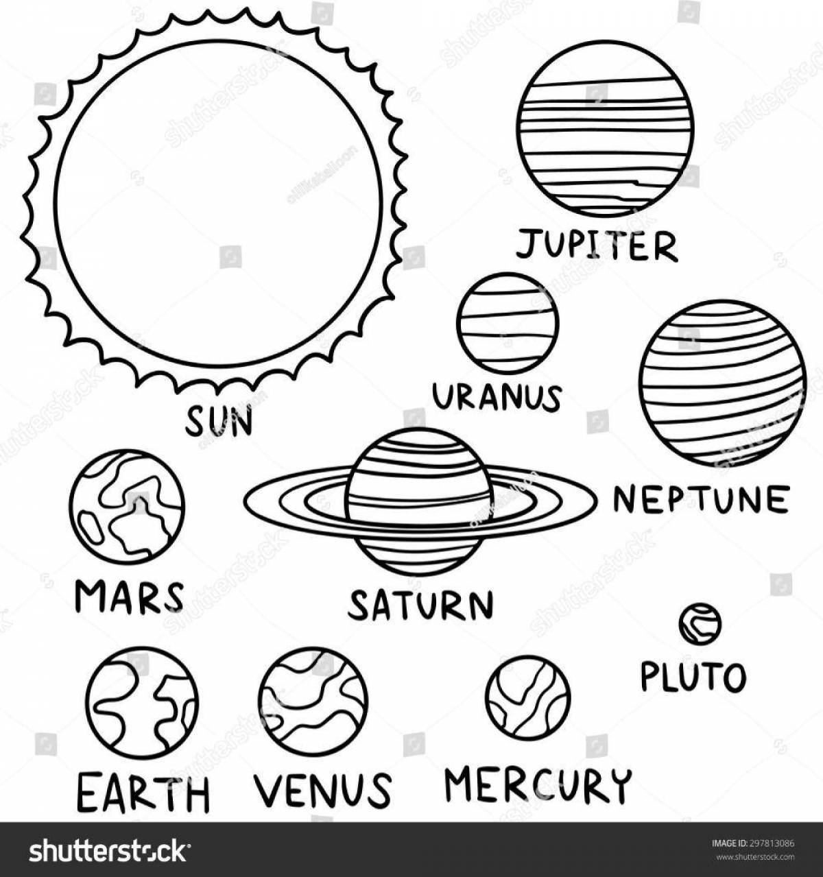 Картинки Планет Солнечной Системы Для Вырезания
