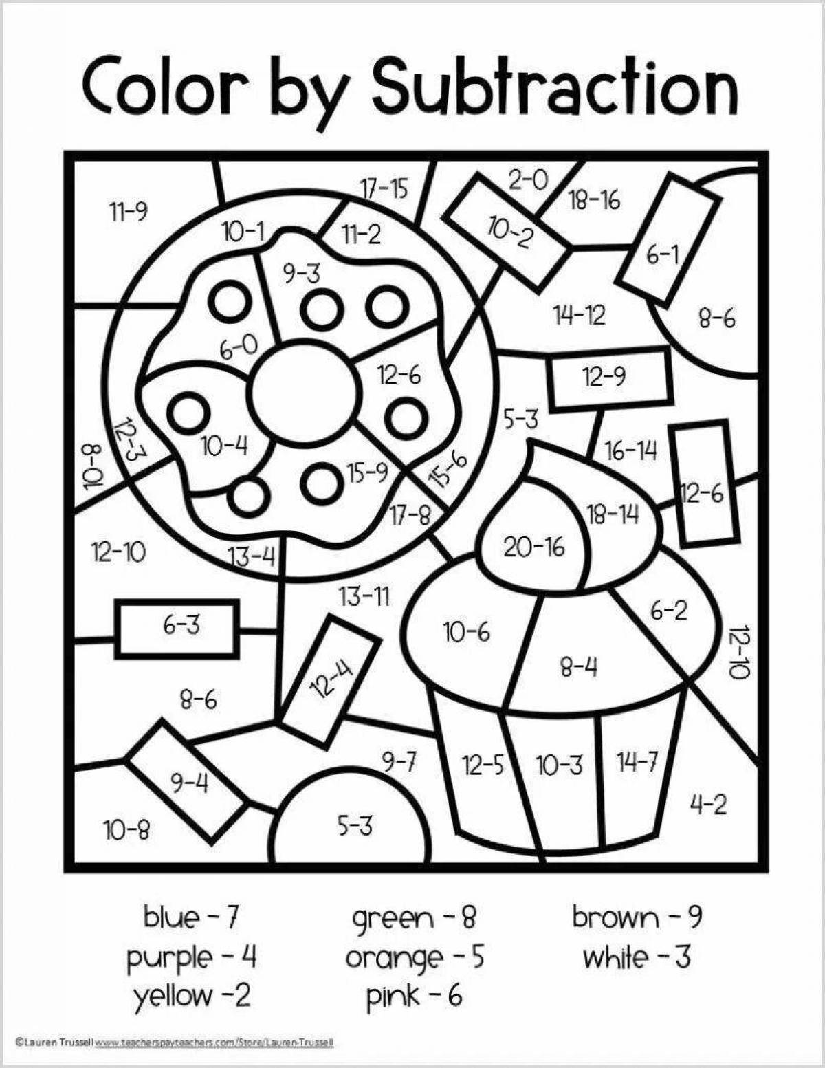 Color numbers game. Цвета Worksheets. Раскраска на английском. Worksheet математическая раскраска. Математические раскраски для дошкольников.