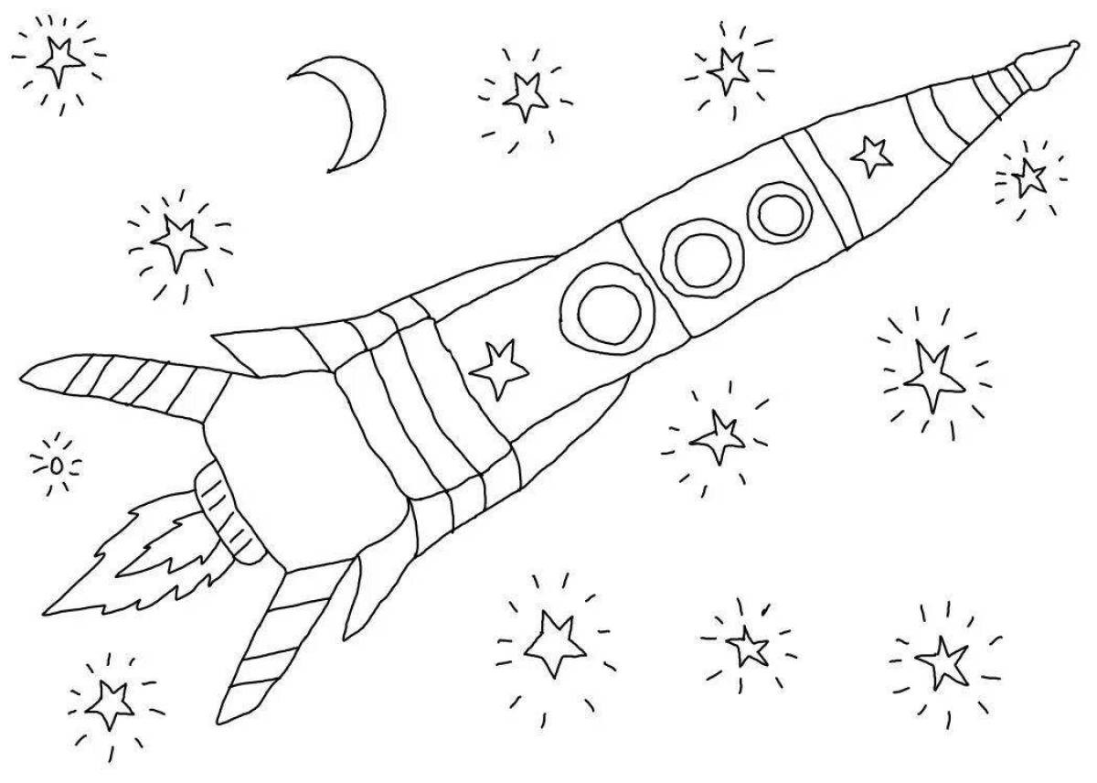 Great rockets in space for kids