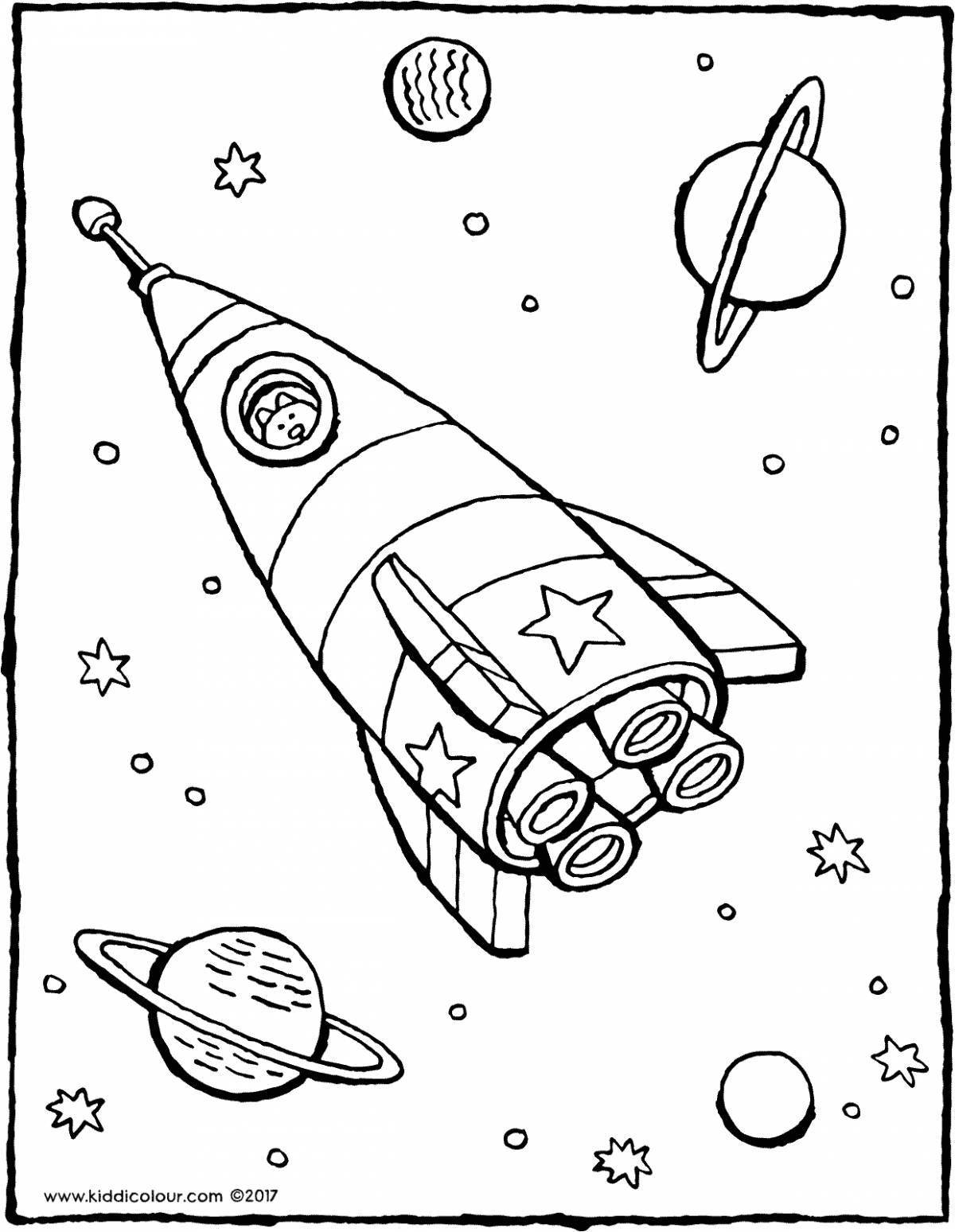 Amazing rockets in space for kids