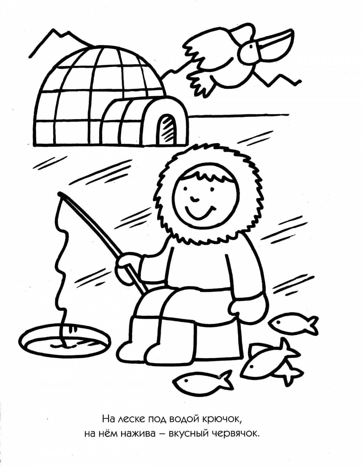 Funny Khanty and Mansi coloring pages